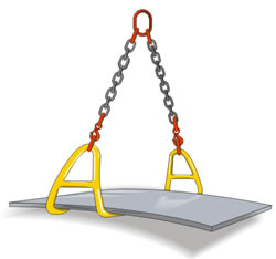 UCHWYT WIDŁOWY DO PAKIET&Oacute;W BLACH TYP - UWB