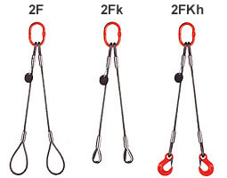 Zawiesia linowe dwuciegnowe wg normy EN 13414